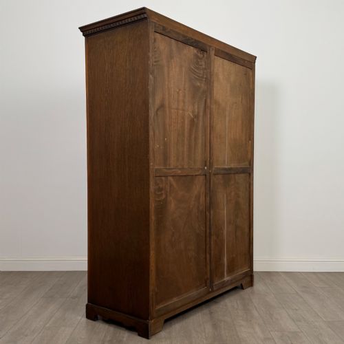 ANTIQUE 20TH CENTURY ART DECO OAK WARDROBE BY WRIGHTON - ADDITIONAL PHOTO 4