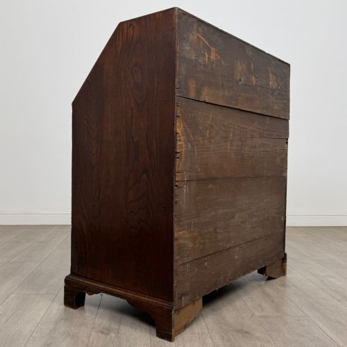 ANTIQUE 18TH CENTURY GEORGIAN OAK BUREAU - ADDITIONAL PHOTO 4