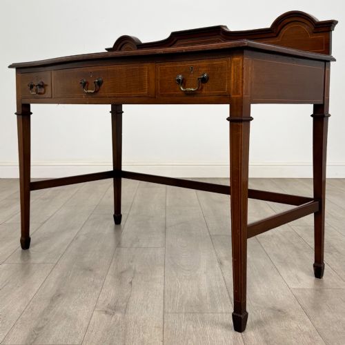 ANTIQUE 20TH CENTURY EDWARDIAN WRITING TABLE IN MAHOGANY - ADDITIONAL PHOTO 1