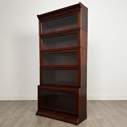 ANTIQUE 20TH CENTURY GLOBE WERNICKE STYLE BOOKCASE IN MAHOGANY - ADDITIONAL PHOTO 2