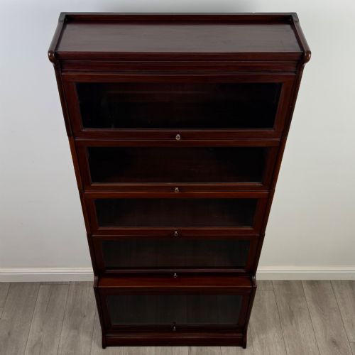 ANTIQUE 20TH CENTURY GLOBE WERNICKE STYLE BOOKCASE IN MAHOGANY - ADDITIONAL PHOTO 9