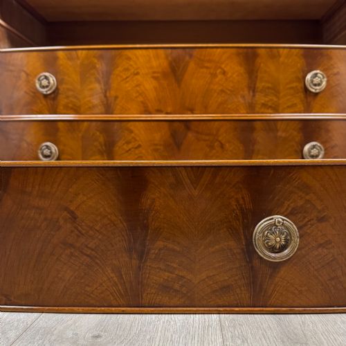 ANTIQUE 20TH CENTURY MARBLE TOP MAHOGANY CHEST OF DRAWERS - ADDITIONAL PHOTO 10
