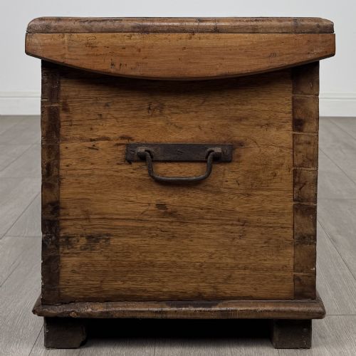 ANTIQUE 19TH CENTURY VICTORIAN HARDWOOD BLANKET BOX - ADDITIONAL PHOTO 6
