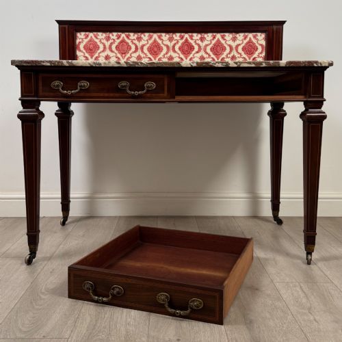 ANTIQUE 20TH CENTURY EDWARDIAN WASHSTAND IN MAHOGANY - ADDITIONAL PHOTO 9