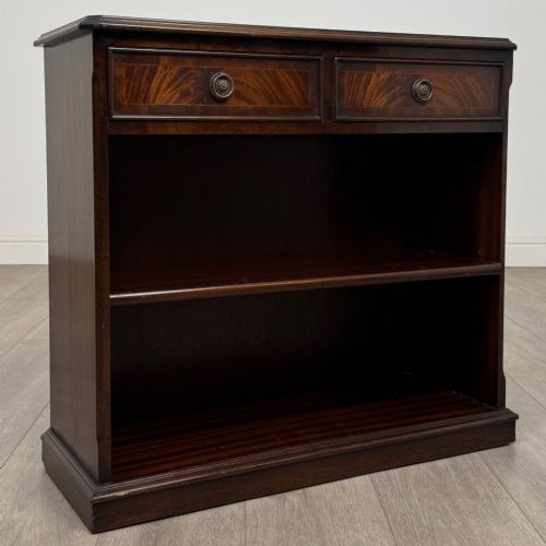 ANTIQUE 20TH CENTURY SMALL OPEN BOOKCASE IN MAHOGANY - ADDITIONAL PHOTO 8