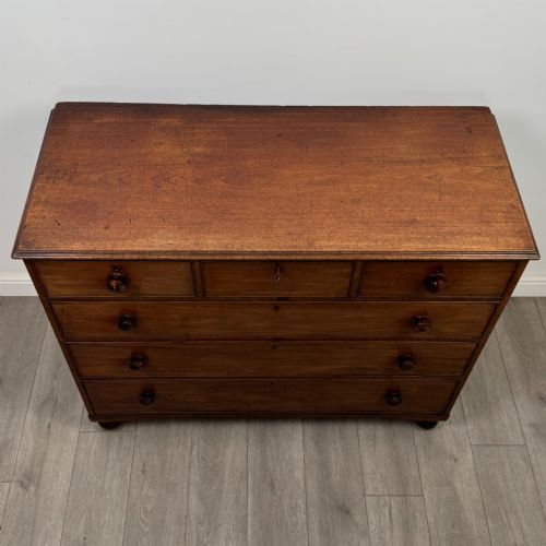 ANTIQUE 18TH CENTURY GEORGIAN MAHOGANY CHEST OF DRAWERS - ADDITIONAL PHOTO 8