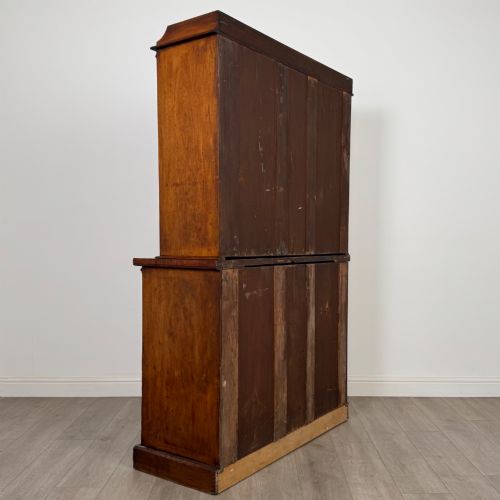 ANTIQUE 19TH CENTURY VICTORIAN BOOKCASE IN MAHOGANY - ADDITIONAL PHOTO 5