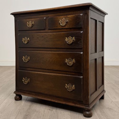 ANTIQUE 20TH CENTURY SMALL CHEST OF DRAWERS IN OAK - ADDITIONAL PHOTO 1