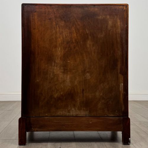 ANTIQUE 20TH CENTURY ART DECO STYLE GOLDEN OAK BUREAU - ADDITIONAL PHOTO 5