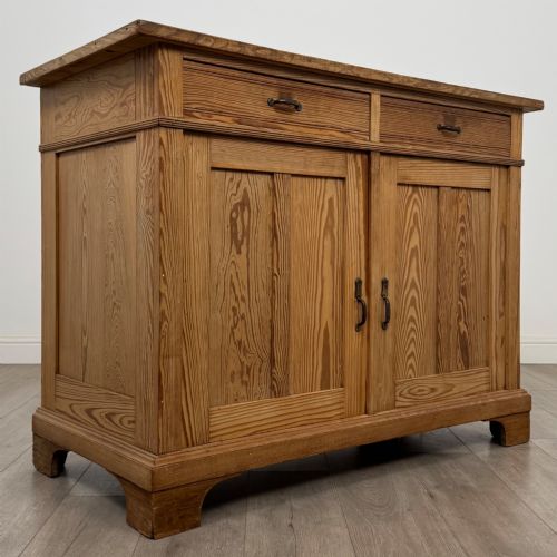 ANTIQUE 20TH CENTURY EDWARDIAN PITCH PINE CUPBOARD - ADDITIONAL PHOTO 8