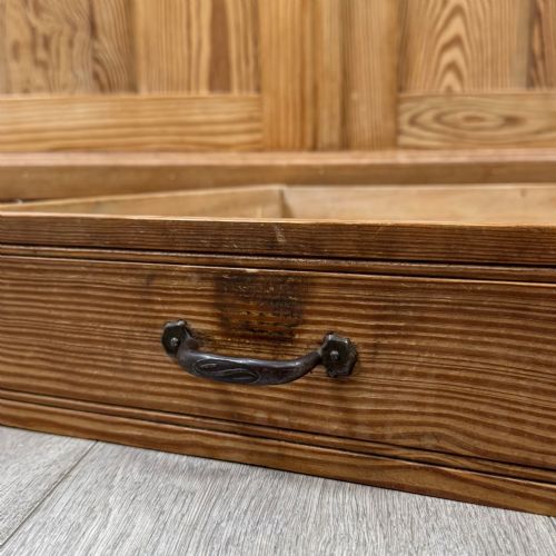 ANTIQUE 20TH CENTURY EDWARDIAN PITCH PINE CUPBOARD - ADDITIONAL PHOTO 11