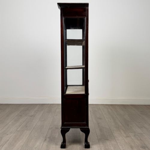 ANTIQUE 20TH CENTURY EDWARDIAN DISPLAY CABINET IN MAHOGANY - ADDITIONAL PHOTO 3
