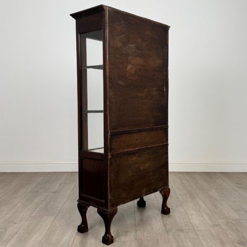 ANTIQUE 20TH CENTURY EDWARDIAN DISPLAY CABINET IN MAHOGANY - ADDITIONAL PHOTO 4