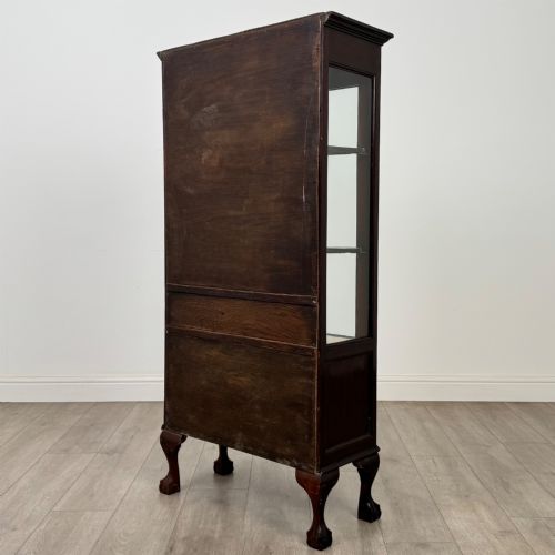 ANTIQUE 20TH CENTURY EDWARDIAN DISPLAY CABINET IN MAHOGANY - ADDITIONAL PHOTO 6