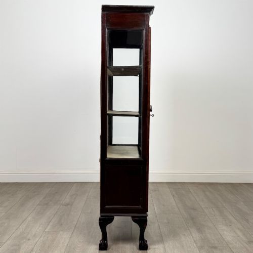 ANTIQUE 20TH CENTURY EDWARDIAN DISPLAY CABINET IN MAHOGANY - ADDITIONAL PHOTO 7