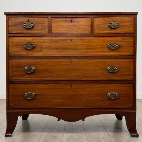 ANTIQUE 18TH CENTURY GEORGIAN MAHOGANY CHEST OF DRAWERS