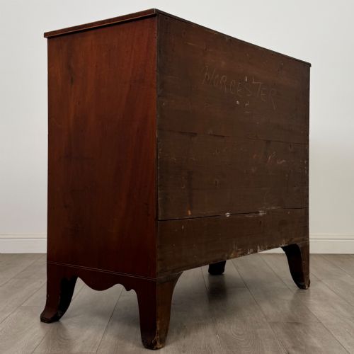 ANTIQUE 18TH CENTURY GEORGIAN MAHOGANY CHEST OF DRAWERS - ADDITIONAL PHOTO 3