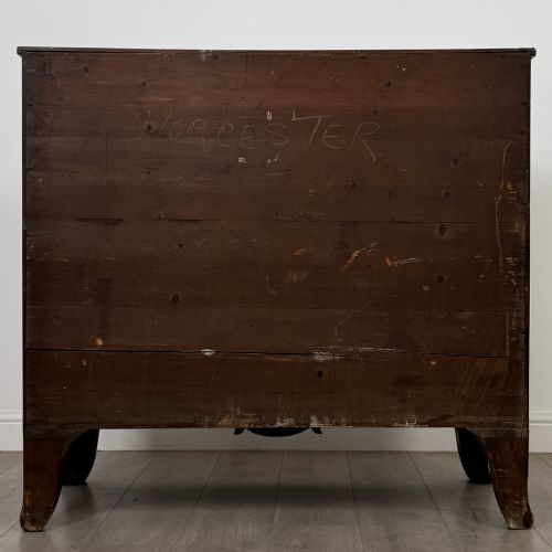 ANTIQUE 18TH CENTURY GEORGIAN MAHOGANY CHEST OF DRAWERS - ADDITIONAL PHOTO 4