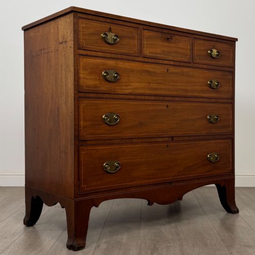 ANTIQUE 18TH CENTURY GEORGIAN MAHOGANY CHEST OF DRAWERS - ADDITIONAL PHOTO 7