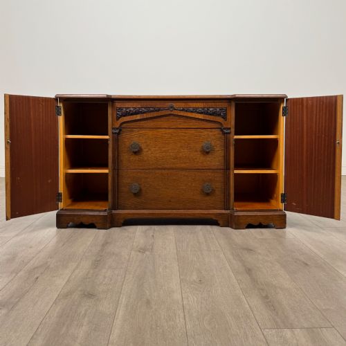 ANTIQUE 20TH CENTURY LOW CUPBOARD IN OAK - ADDITIONAL PHOTO 1