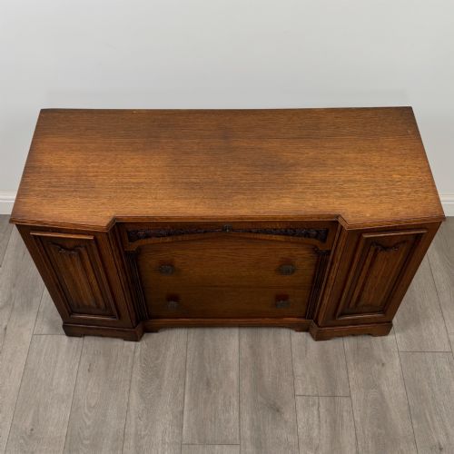ANTIQUE 20TH CENTURY LOW CUPBOARD IN OAK - ADDITIONAL PHOTO 9