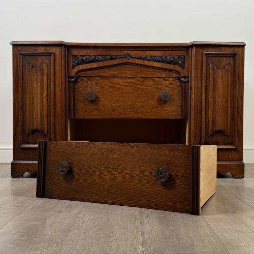 ANTIQUE 20TH CENTURY LOW CUPBOARD IN OAK - ADDITIONAL PHOTO 10