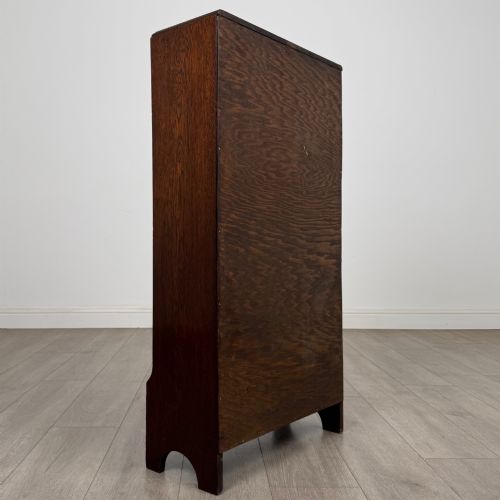 ANTIQUE 20TH CENTURY SMALL OPEN BOOKCASE IN OAK - ADDITIONAL PHOTO 4