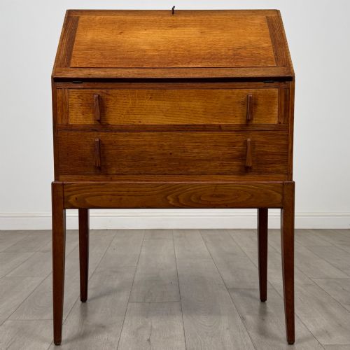 antique 20th century art deco style bureau in oak - CATEGORY: ANTIQUE BUREAU - DATED EDWARDIAN