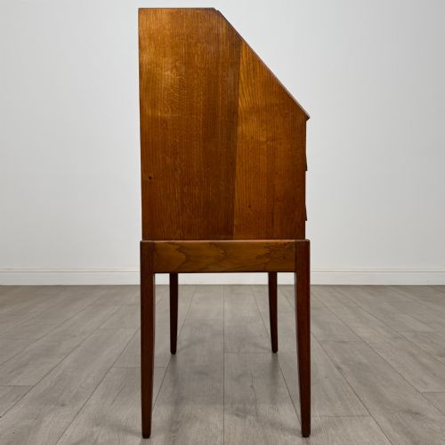 ANTIQUE 20TH CENTURY ART DECO STYLE BUREAU IN OAK - ADDITIONAL PHOTO 7