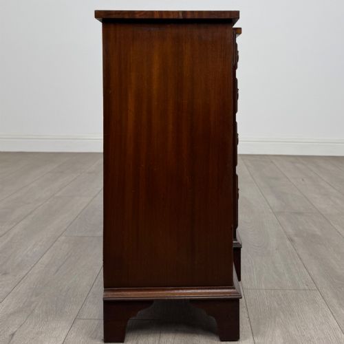 ANTIQUE 20TH CENTURY SMALL BREAKFRONT SIDEBOARD IN MAHOGANY - ADDITIONAL PHOTO 7