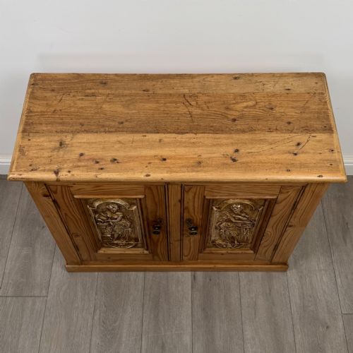 ANTIQUE 20TH CENTURY GOOD QUALITY CUPBOARD IN PINE - ADDITIONAL PHOTO 9