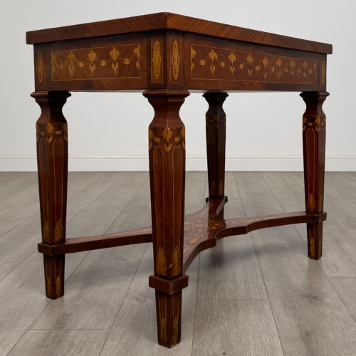 ANTIQUE 20TH CENTURY INLAID SIDE TABLE IN MAHOGANY - ADDITIONAL PHOTO 3