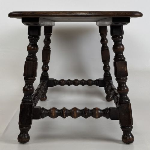 ANTIQUE 20TH CENTURY SMALL COFFEE TABLE IN ELM - ADDITIONAL PHOTO 1