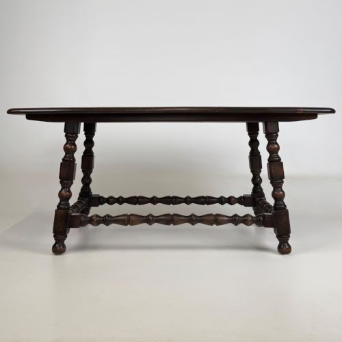ANTIQUE 20TH CENTURY SMALL COFFEE TABLE IN ELM - ADDITIONAL PHOTO 4