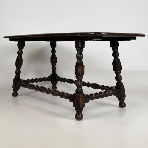 ANTIQUE 20TH CENTURY SMALL COFFEE TABLE IN ELM - ADDITIONAL PHOTO 5