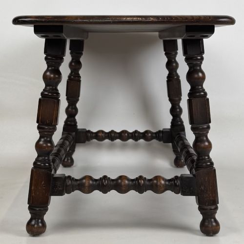 ANTIQUE 20TH CENTURY SMALL COFFEE TABLE IN ELM - ADDITIONAL PHOTO 6