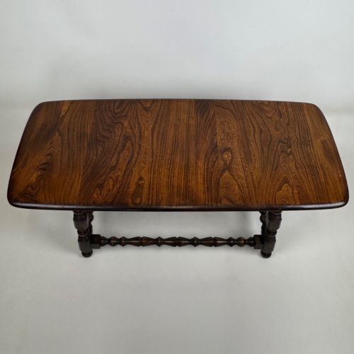 ANTIQUE 20TH CENTURY SMALL COFFEE TABLE IN ELM - ADDITIONAL PHOTO 8