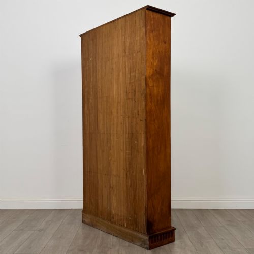 ANTIQUE 20TH CENTURY LARGE OPEN BOOKCASE IN WALNUT - ADDITIONAL PHOTO 6