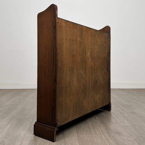 ANTIQUE 20TH CENTURY SMALL OPEN BOOKCASE IN OAK - ADDITIONAL PHOTO 4