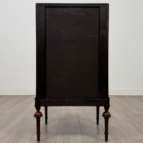 ANTIQUE 20TH CENTURY FIGURED WALNUT BUREAU - ADDITIONAL PHOTO 5