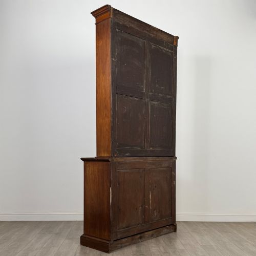 ANTIQUE 20TH CENTURY TALL OPEN BOOKCASE IN MAHOGANY - ADDITIONAL PHOTO 5
