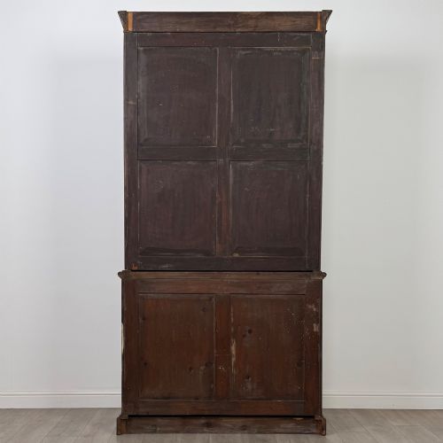 ANTIQUE 20TH CENTURY TALL OPEN BOOKCASE IN MAHOGANY - ADDITIONAL PHOTO 6