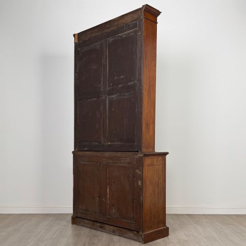 ANTIQUE 20TH CENTURY TALL OPEN BOOKCASE IN MAHOGANY - ADDITIONAL PHOTO 7