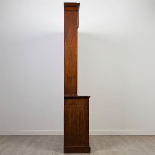 ANTIQUE 20TH CENTURY TALL OPEN BOOKCASE IN MAHOGANY - ADDITIONAL PHOTO 8