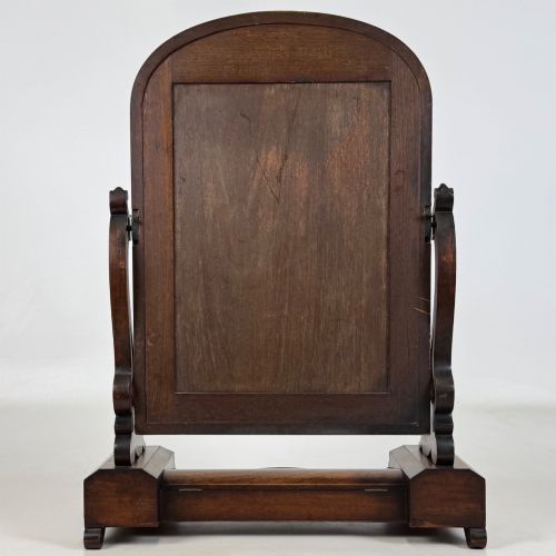 ANTIQUE 19TH CENTURY VICTORIAN DRESSING MIRROR IN MAHOGANY - ADDITIONAL PHOTO 6