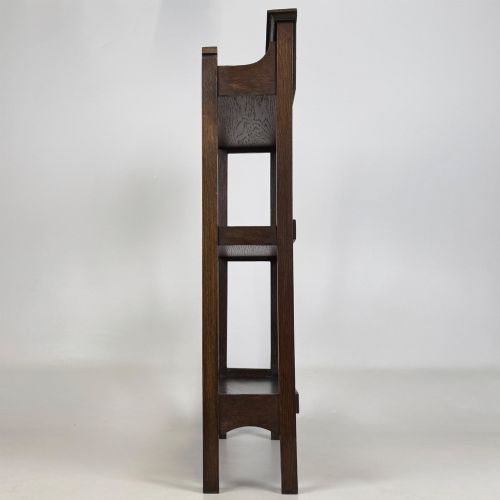 ANTIQUE 20TH CENTURY SMALL EDWARDIAN BOOKCASE IN OAK - ADDITIONAL PHOTO 3