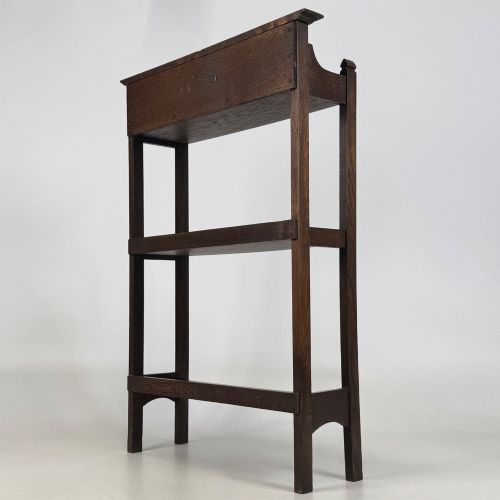 ANTIQUE 20TH CENTURY SMALL EDWARDIAN BOOKCASE IN OAK - ADDITIONAL PHOTO 6