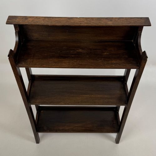 ANTIQUE 20TH CENTURY SMALL EDWARDIAN BOOKCASE IN OAK - ADDITIONAL PHOTO 9