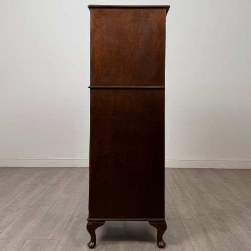 ANTIQUE 20TH CENTURY TALL EDWARDIAN MAHOGANY CHEST OF DRAWERS - ADDITIONAL PHOTO 2