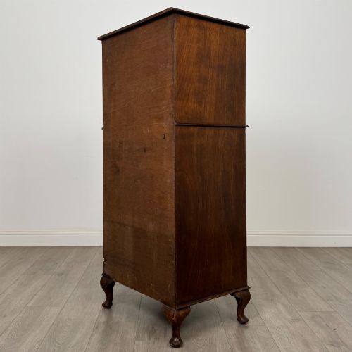ANTIQUE 20TH CENTURY TALL EDWARDIAN MAHOGANY CHEST OF DRAWERS - ADDITIONAL PHOTO 5